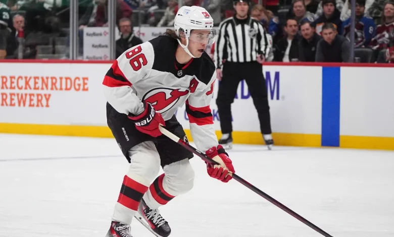 Devils' Jack Hughes sidelined after cutting hand at team dinner