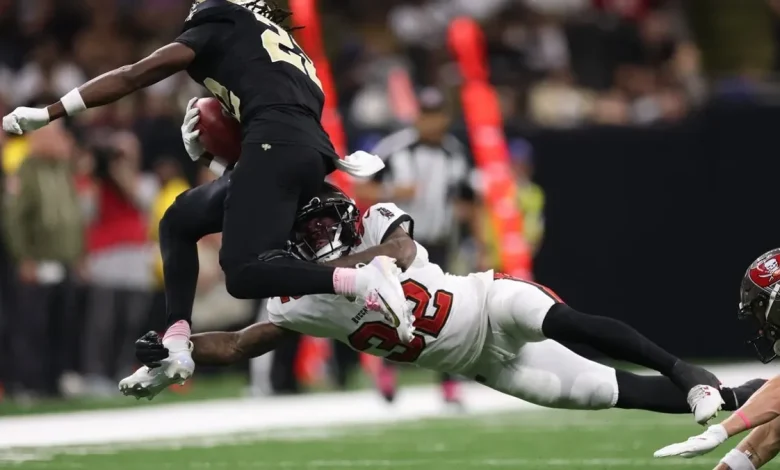Devin Neal player props odds, tips and betting trends for Week 10 | Saints vs. Panthers