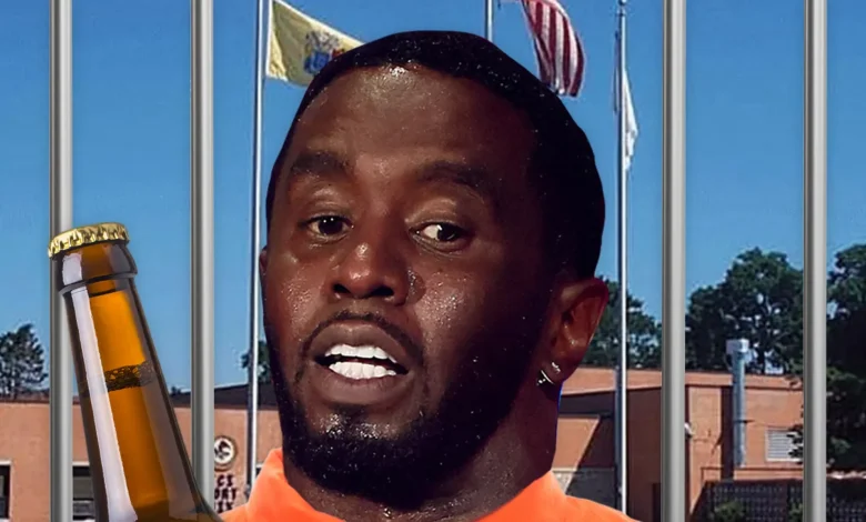 Diddy Caught Drinking at Fort Dix