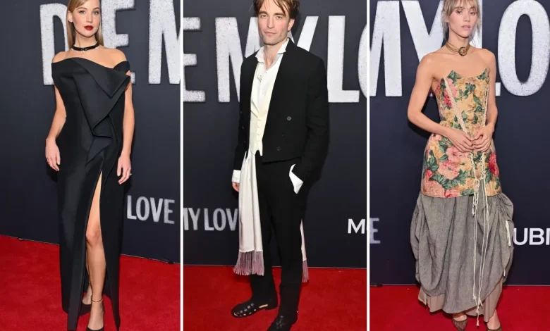'Die My Love' NY premiere red carpet: Jennifer Lawrence, Robert Pattinson, Suki Waterhouse and more