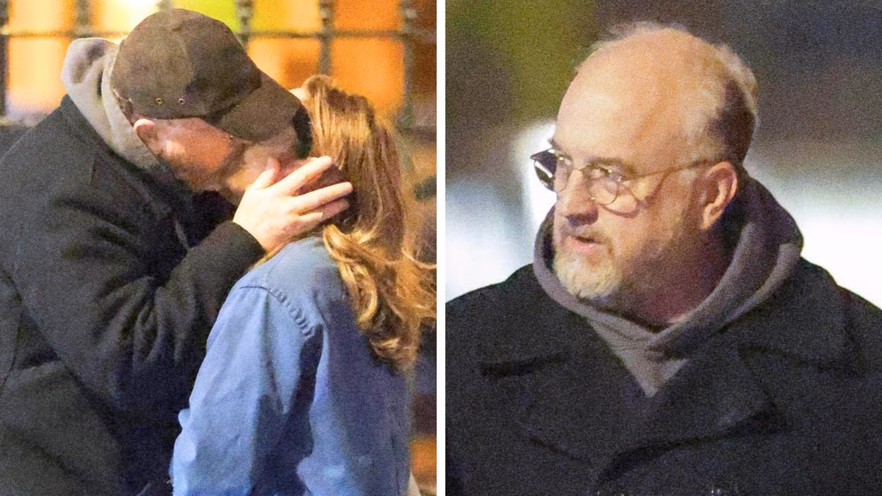 Disgraced star kisses late acting icon’s ex