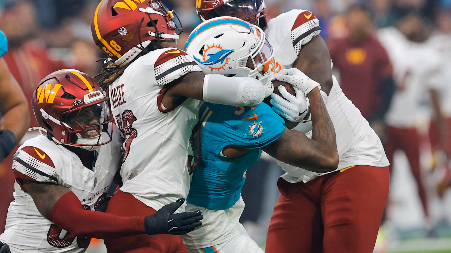 Dolphins - Commanders, en directo: úlitma hora de la NFL en Madrid desde el Bernabéu hoy, en vivo