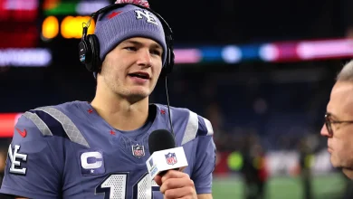 Drake Maye responds after Cam Newton criticizes Patriots' success this season: 'I don't even know what show he's on'