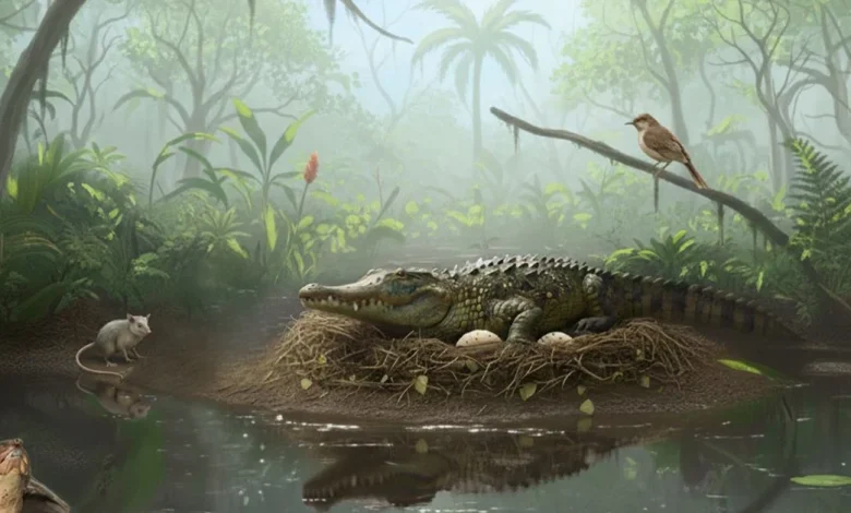 'Drop crocs': Evidence of ancient crocodiles that climbed trees found in rural Queensland