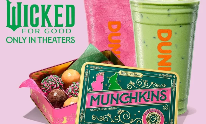 Dunkin' celebrates 'epic conclusion' of 'Wicked' franchise with themed menu, merch
