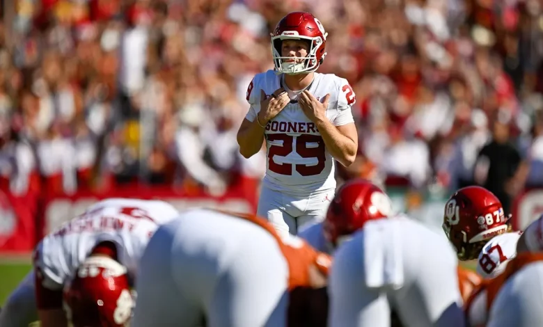ESPN broadcasters roast Oklahoma kicker for wearing short shorts: 'That should be a penalty'