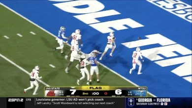 ESPN2 announcers can’t believe comical college football play