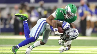 Eagles Adoree Jackson, Moro Ojomo injured vs Cowboys. Cooper DeJean's role