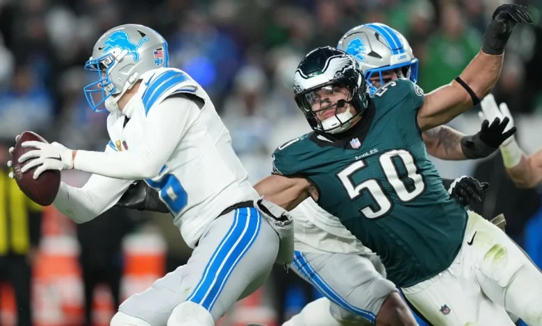 Eagles D makes statement, shuts down Goff, Lions