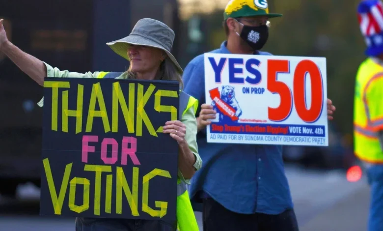 Early California exit polls show majority of voters feel angry or dissatisfied about state of U.S.