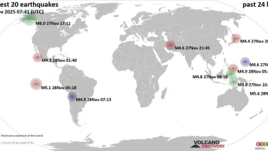Earthquake Archive: Past Quakes Worldwide on Thursday, November 27th, 2025