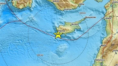 Earthquake shakes Cyprus, epicenter in Paphos