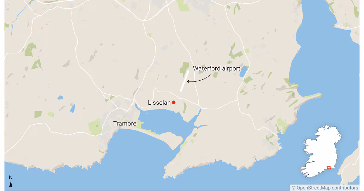 Emergency services at scene of light aircraft crash in Waterford