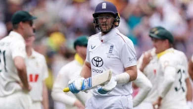 England bowled over once again as first Ashes Test motors towards early finish in Perth