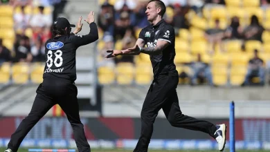 England limp to 222 after Jamie Overton 68, Blair Tickner four-for