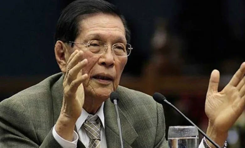 Enrile still in ICU, daughter says