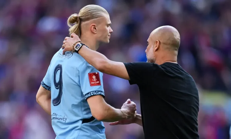Erling Haaland dropped as Man City make TEN changes to team for Leverkusen clash - with fans calling out Pep Guardiola for naming 'Carabao Cup' lineup
