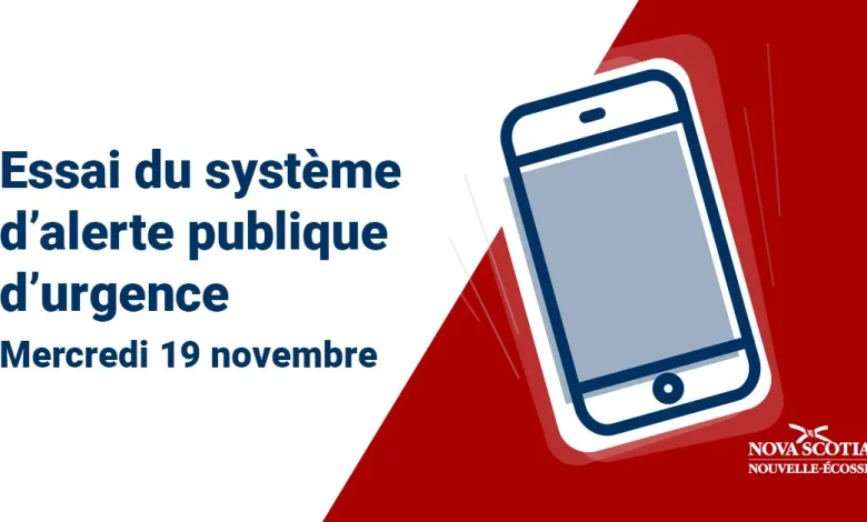 Essai du système d’alerte d’urgence le 19 novembre