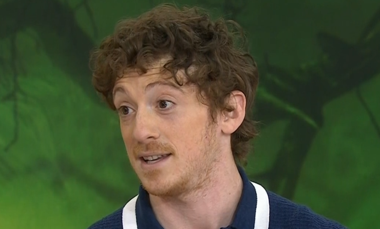 Ethan Slater Tap-Dances Around Ariana Grande 'Girlfriend' Question