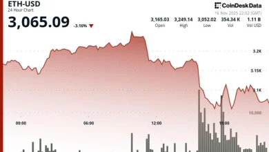 Ether Dips Below $3,100; Investment Manager Says Market Views ETH as 'More Risky' Than BTC