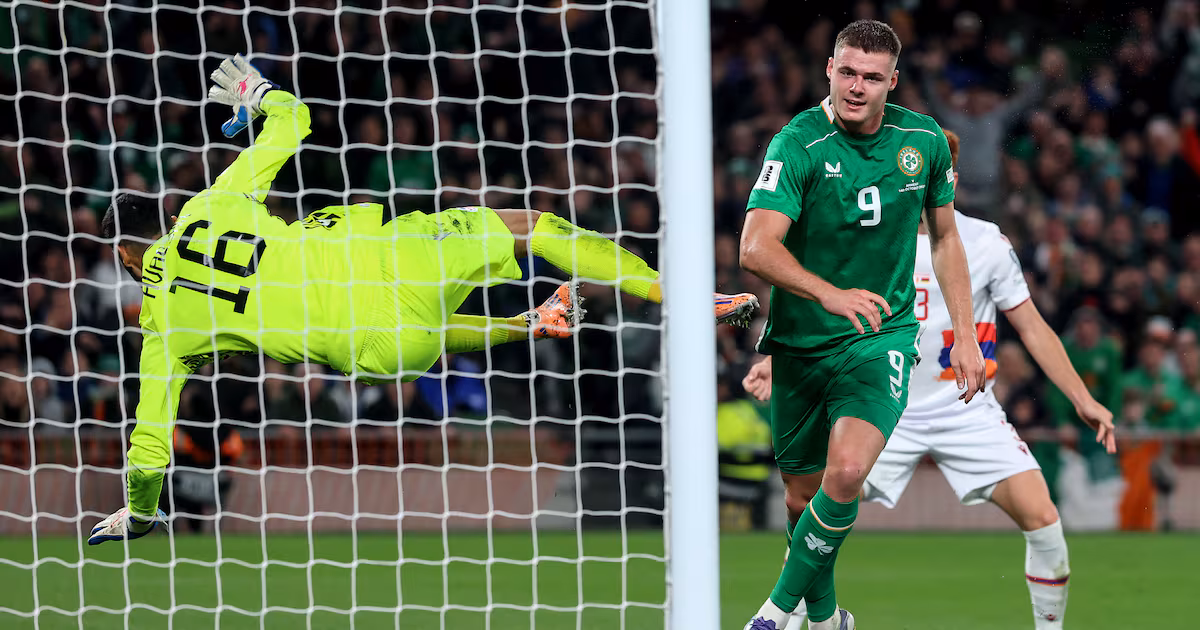 Evan Ferguson named in Ireland squad for Portugal and Hungary World Cup qualifiers