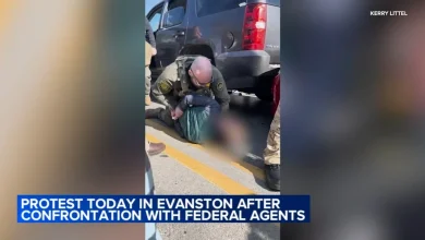 Evanston protest today: Police investigating after feds arrest 3 US citizens during immigration op at Asbury, Oakton, mayor says