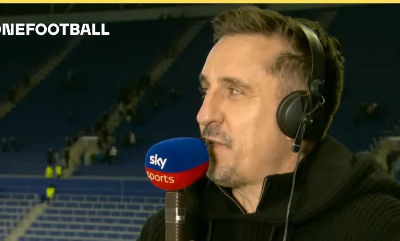 Even Gary Neville sympathised with Liverpool over controversial refereeing decision at the Etihad