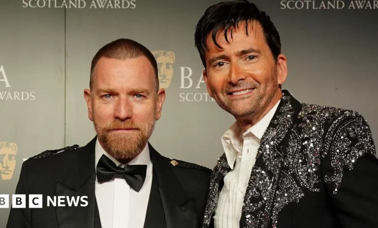 Ewan McGregor wins outstanding contribution award at Scottish Baftas