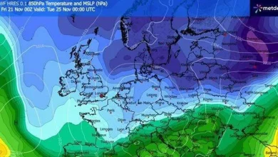 Exact date -6C freeze may hit UK as 13 coldest cities turn icy weather maps blue