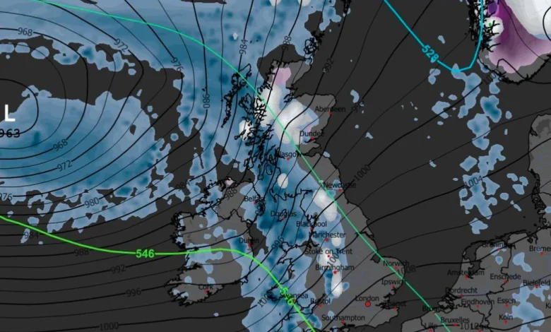 Exact date seven inches of snow forecast in UK as weather turns Arctic again