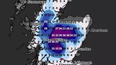 Exact date snowfall to start in Scotland with most of country blanketed in days