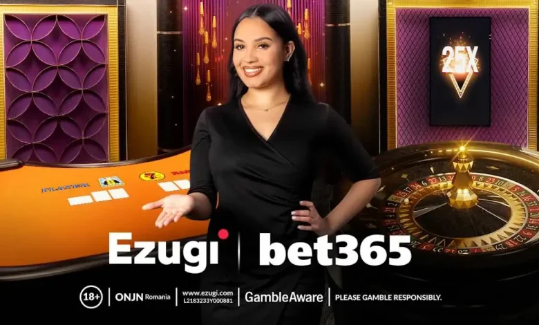 Ezugi agrees new live casino partnership with bet365