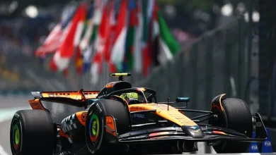 F1 Brazil GP: Lando Norris leads Oscar Piastri in McLaren 1-2 in FP1