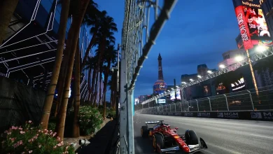 F1 Las Vegas GP: Charles Leclerc leads Alex Albon in dusty opening practice
