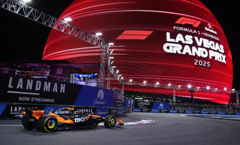 F1 practice in Vegas halted by loose maintenance cover