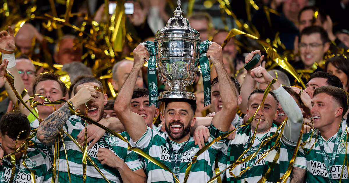 FAI Cup final: Shamrock Rovers complete the double with victory over Cork City