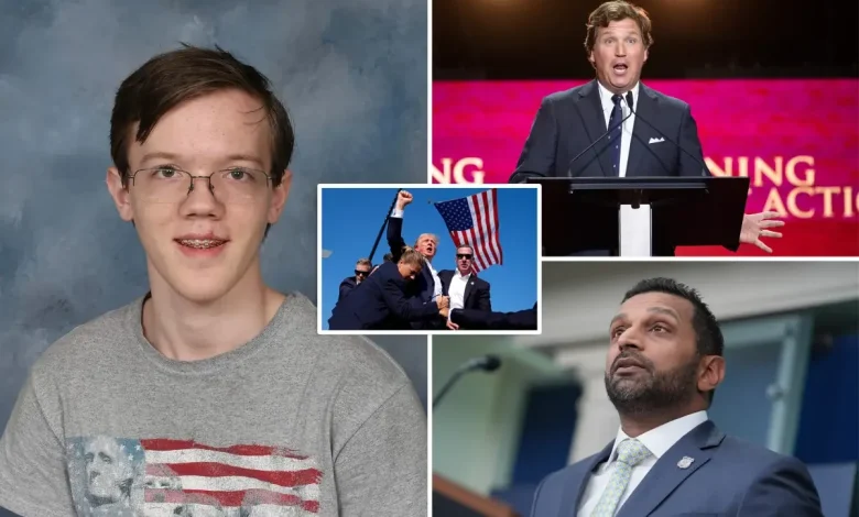 FBI Director Kash Patel dismisses Tucker Carlson’s claims about would-be Trump assassin Thomas Crooks