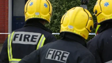 Families rescued from blaze after fireworks thrown into Drogheda Ipas centre