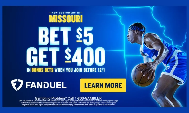 FanDuel Missouri Promo: Get $400 in Bonus Bets Before Launch (Nov. 20)