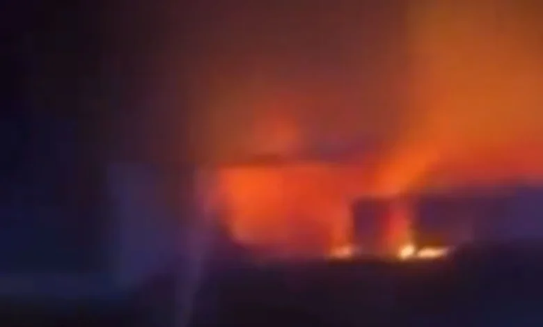 Firefighters battle blaze at Exeter City FC stadium