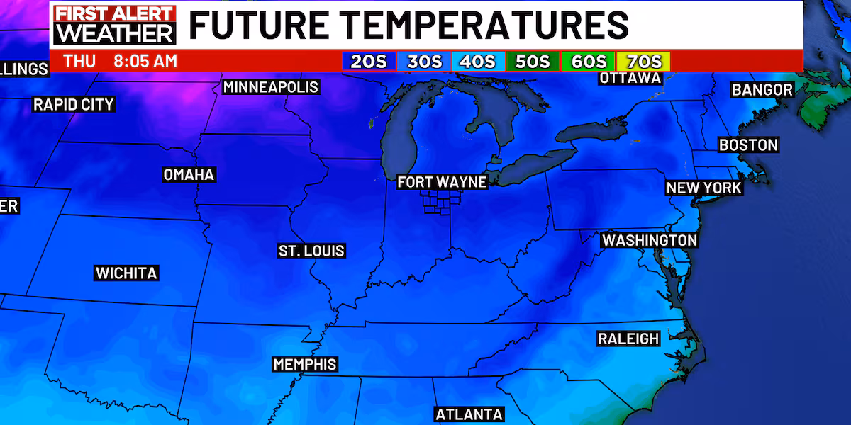 First Alert Forecast: Thanksgiving week weather bringing rain, cold and possibly snow.
