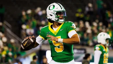 First Look At Oregon’s New Helmets At Autzen Stadium Makes Immediate Statement