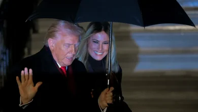 First lady Melania Trump joins Donald at Mar-a-Lago for Thanksgiving