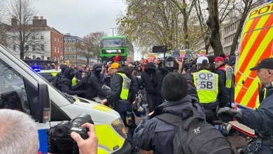 Five arrested and police officer in hospital after protesters clash in Bristol | ITV News