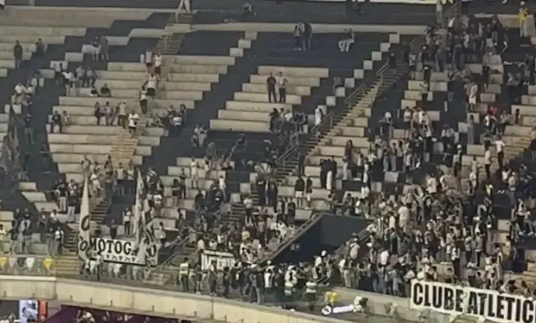 Flamenguistas "infiltrados" geram confusão na Arena MRV; veja vídeo