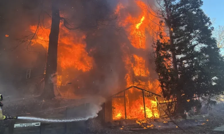 Flames engulf Fairfax County home