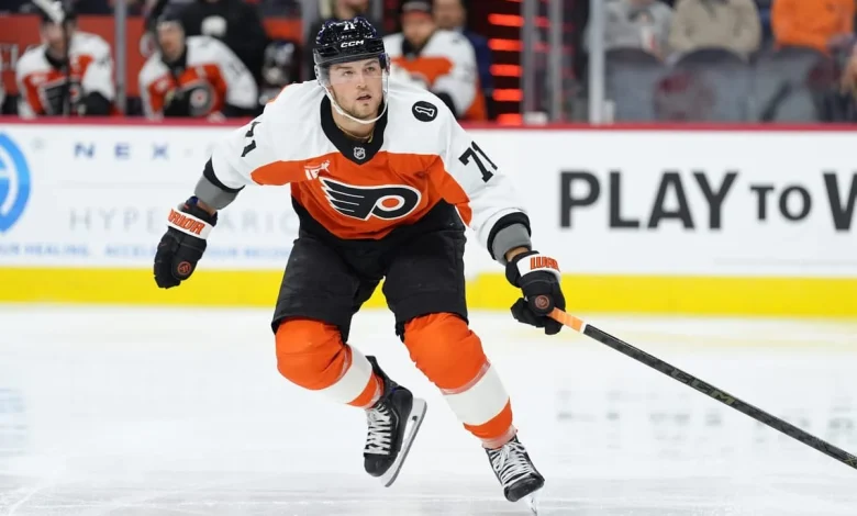 Flyers place Tyson Foerster on injured reserve with lower-body injury