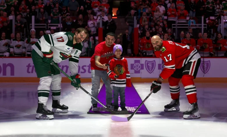Foligno Face-Off will help Marcus of Wild, Nick of Blackhawks fight cancer to honor mom