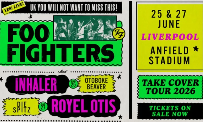 Foo Fighters at Anfield: Tickets now on general sale
