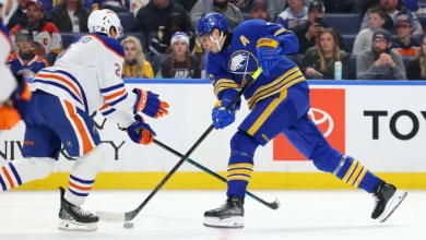Footage Emerges of Sabres’ Tage Thompson Trying To Get Under Leon Draisaitl’s Skin